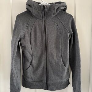 Women’s Gray Scuba Hoodie Jacket